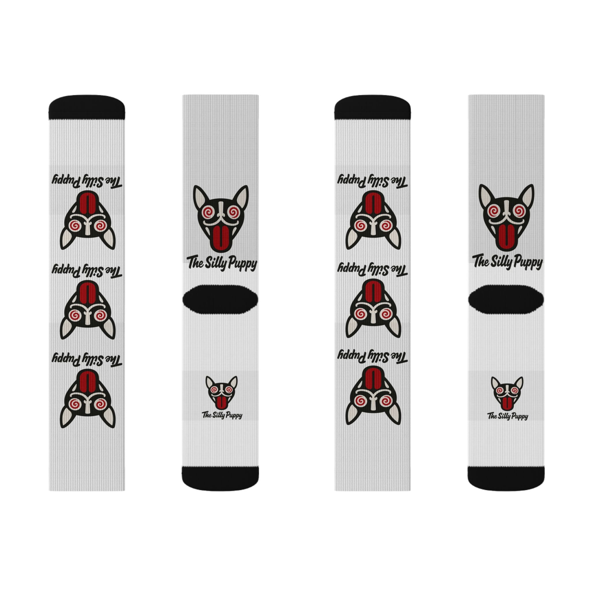 The Silly Puppy  Crew Socks