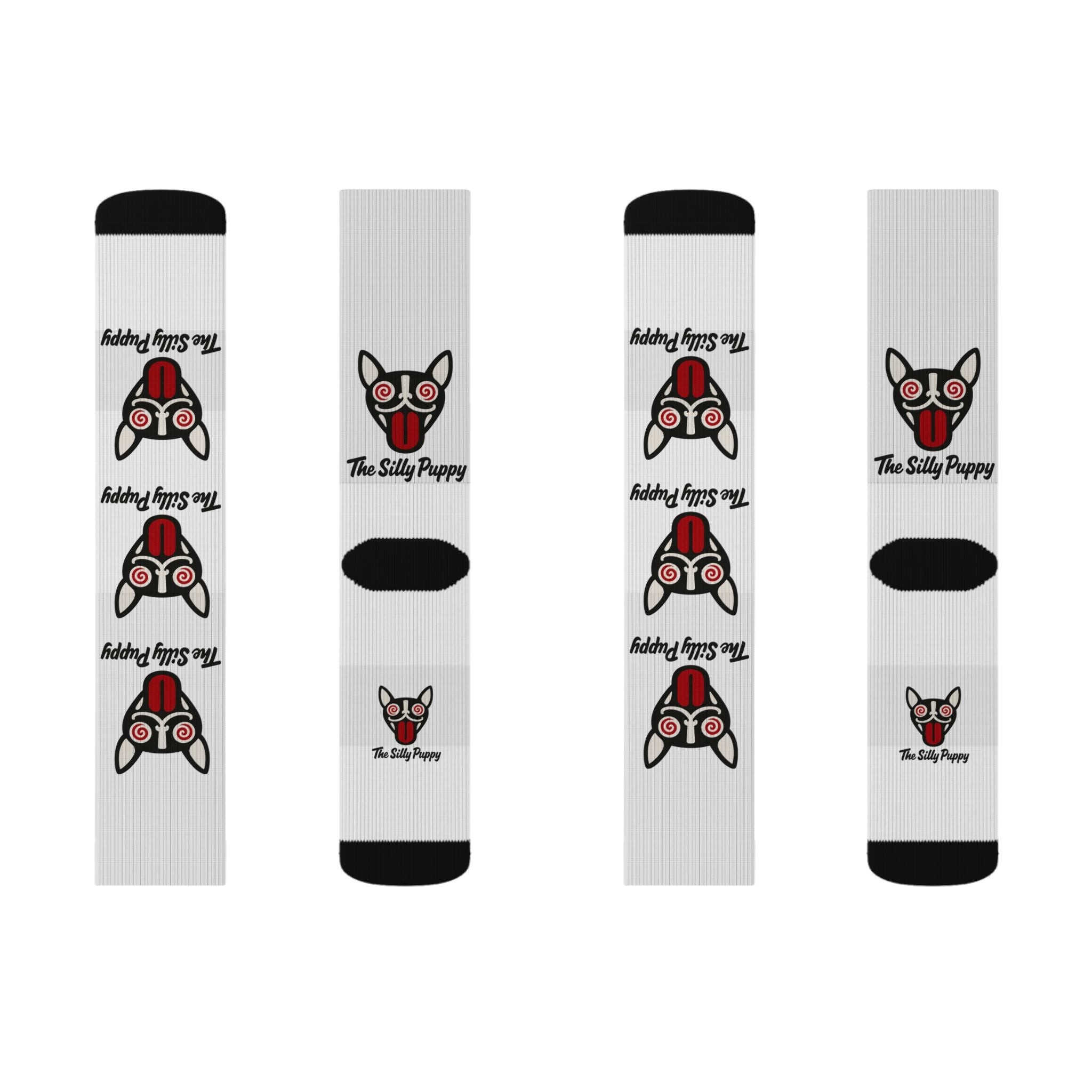 The Silly Puppy  Crew Socks