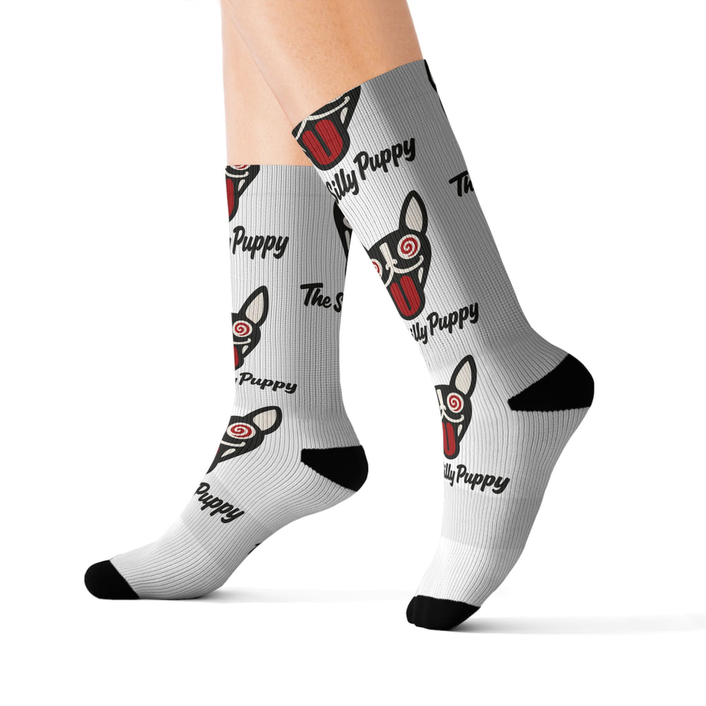The Silly Puppy  Crew Socks