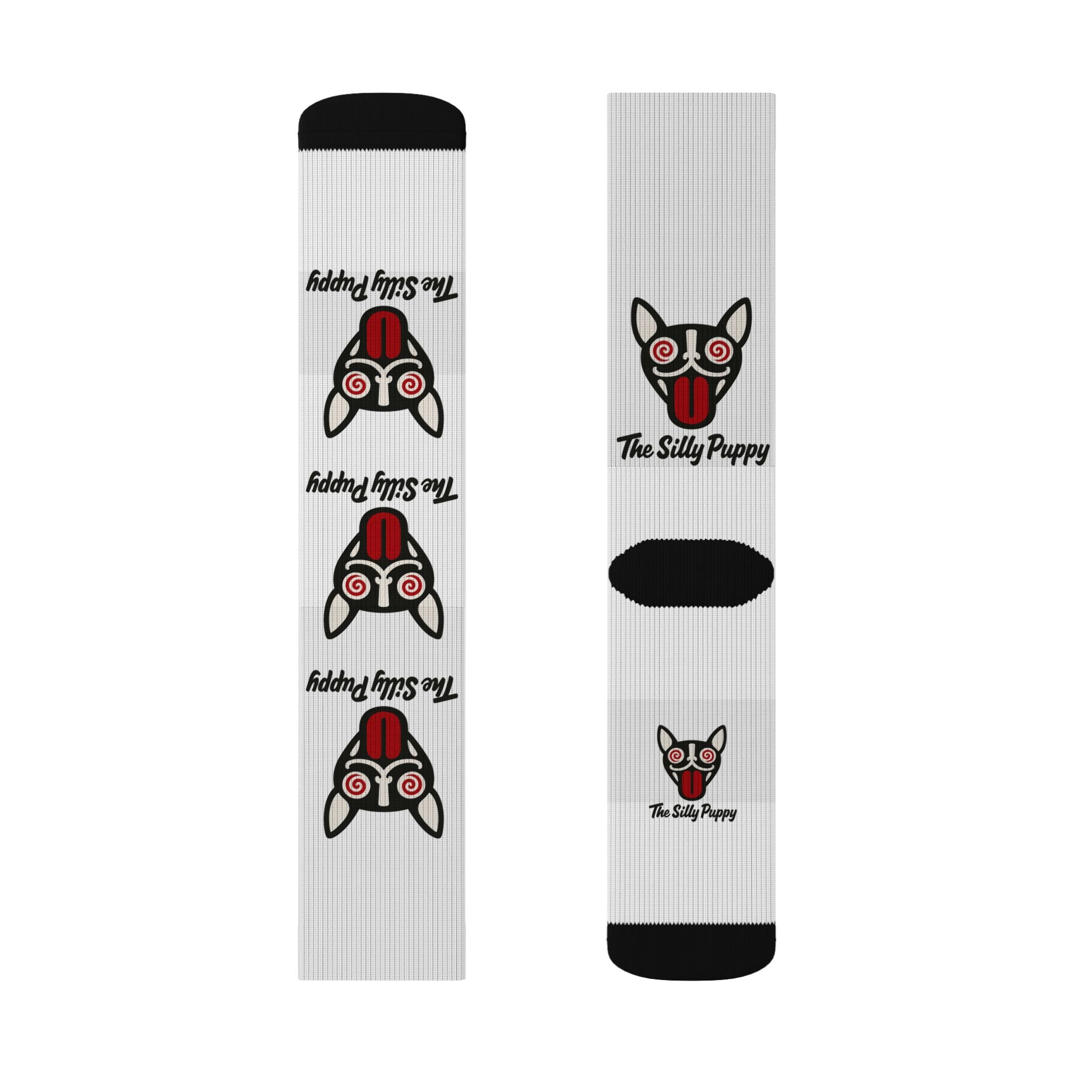The Silly Puppy  Crew Socks