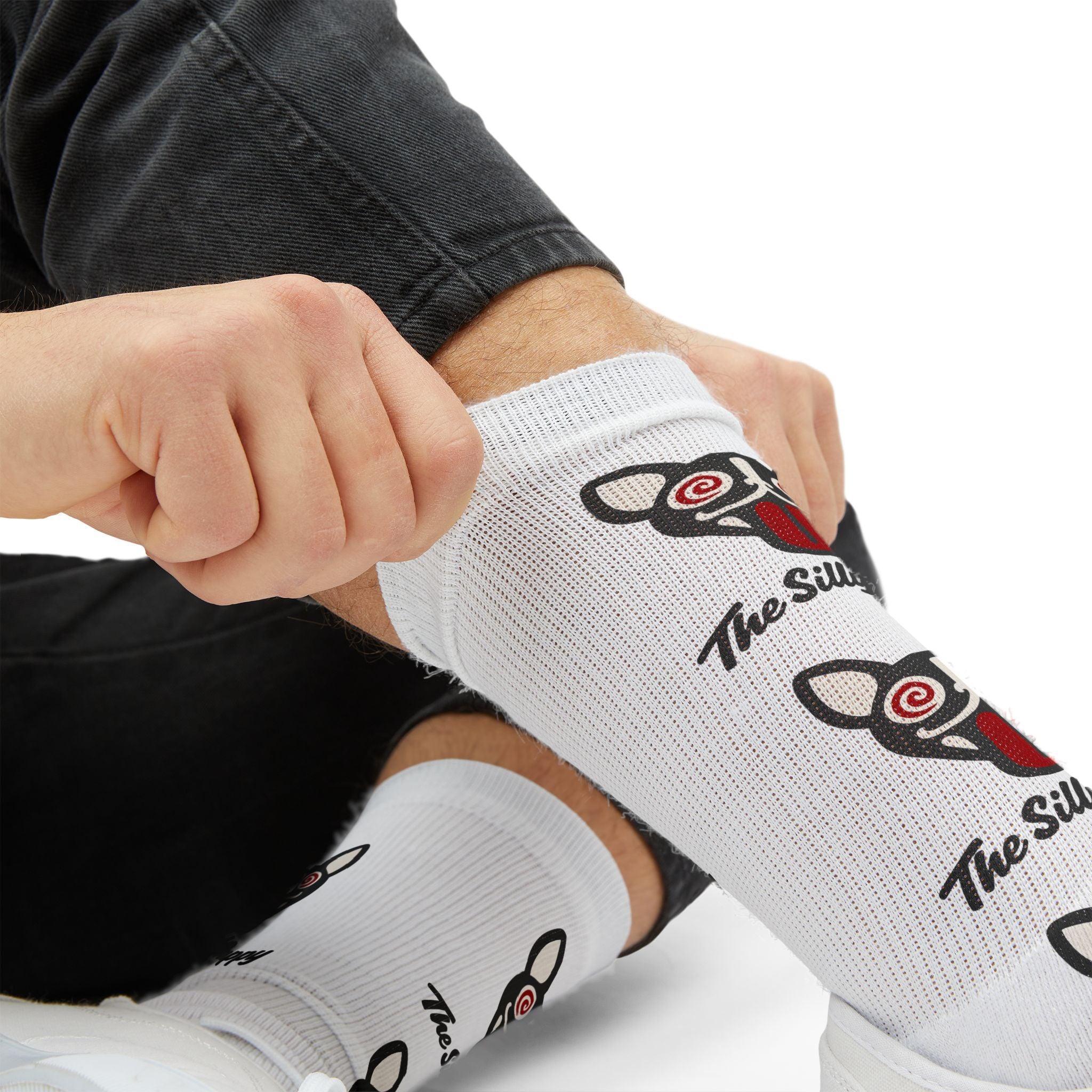 The Silly Puppy  Crew Socks